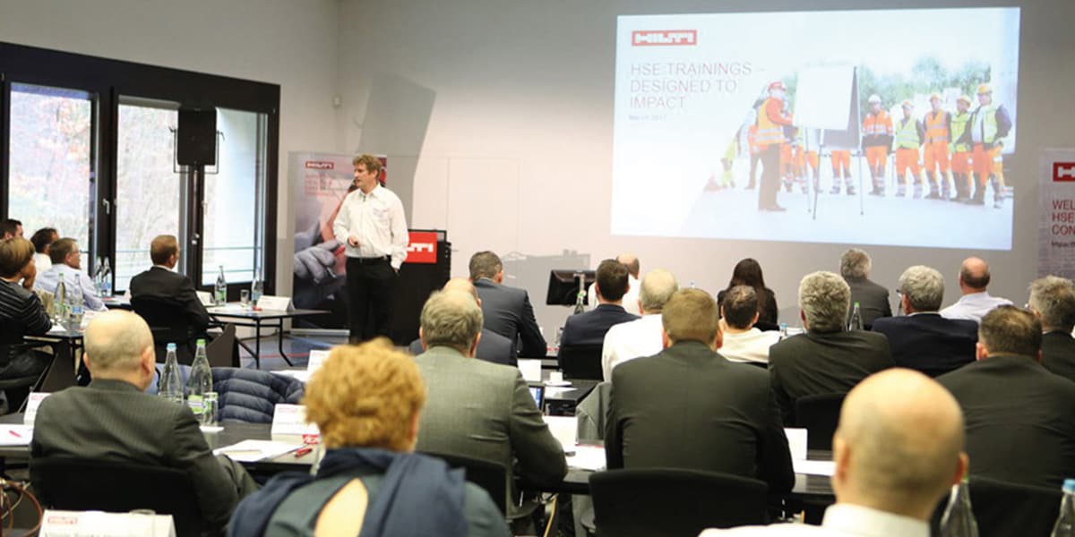 Impressions de notre dernière conférence HSE Manager au siège de Hilti