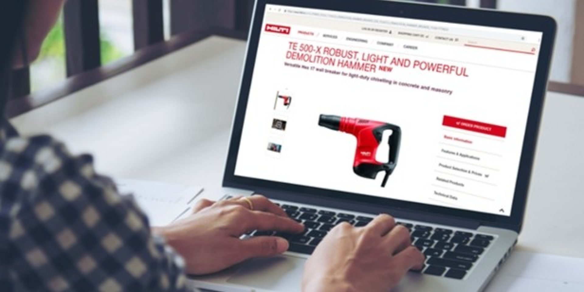 Le siteweb Hilti