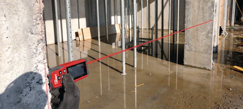 Lasermètre PD-E Lasermètre d'extérieur avec visée optique intégrée pour les prises de mesure jusqu'à 200 m Applications 1
