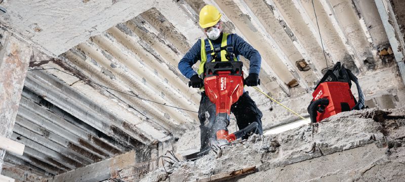 Marteau-piqueur sans fil TE 2000-22 Marteau-piqueur sur batterie, puissant et léger pour la démolition du béton et autres travaux de démolition (plateforme de batteries Nuron) Applications 1