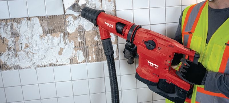 Perforateur sans fil TE 60-22 Puissant perforateur sans fil SDS Max (TE-Y) avec réduction active des vibrations et système anti-torsion pour le forage et le burinage intensifs dans le béton (Nuron) Applications 1