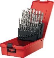Kit de mèches HSS-G Kit de mèches de précision HSS Premium pour le forage de petits trous dans l'acier ≤ 900 N/mm², conforme à DIN 338 / 340