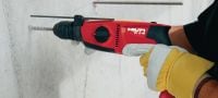 Perforateur TE 2-M Perforateur compact SDS Plus (TE-C) polyvalent à trois modes – pour le perçage à percussion et le forage en rotation seulement Applications 1