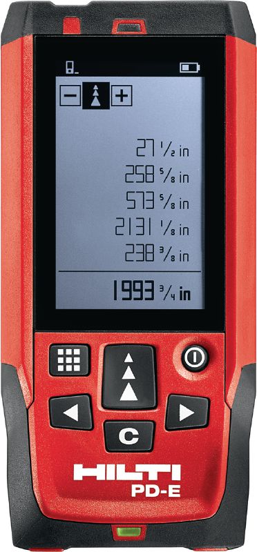 Lasermètre PD-E Lasermètre d'extérieur avec visée optique intégrée pour les prises de mesure jusqu'à 200 m