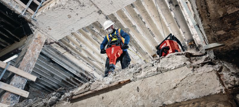 Marteau-piqueur sans fil TE 2000-22 TE-S Marteau-piqueur sur batterie, puissant et léger pour la démolition du béton et autres travaux de démolition (plateforme de batteries Nuron) Applications 1
